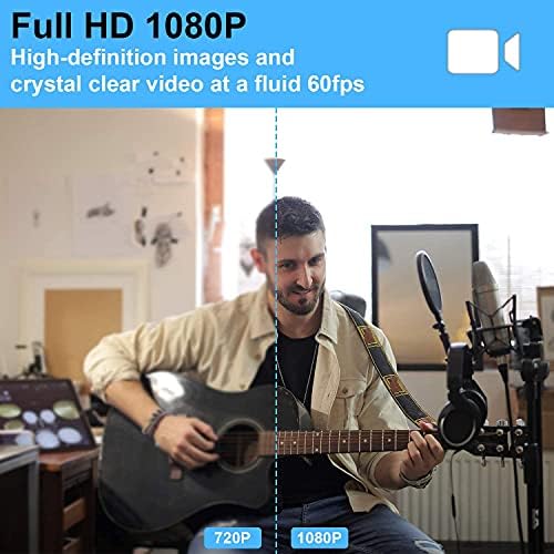 AutoFocus Full HD Веб Камера 1080P Со Приватност Бленда Слободен Статив-5mp Про Веб Камера Со Двојна Микрофон-USB Компјутерска
