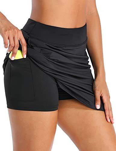 Bleените женски колено должина Голф здолништа меки обични тениски теники внатрешни шорцеви