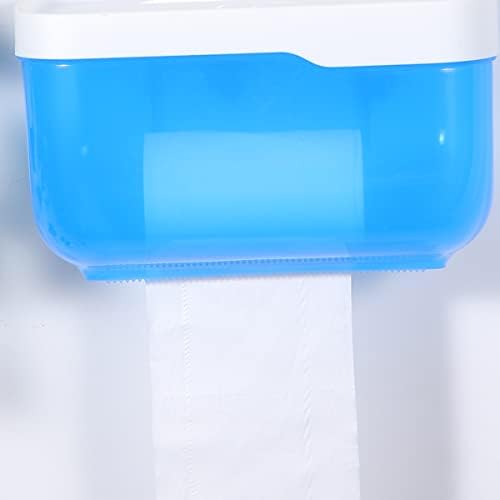 WICASKY 1pc Пластична Тоалетна Хартија Држач Ѕид-Монтирани Водоотпорен Ткиво Картон Слободен Удар Инсталација За Бања Кујна-Големина