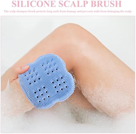 Solustre Body Scrub Silicone Scrubbing Pad Sponges Body Sclubber туш за чистење четка за лице не гребење кујнски чистач повеќенаменско миење