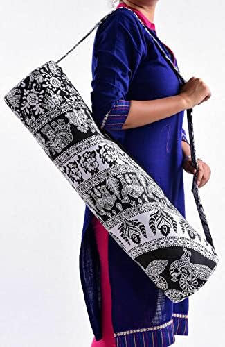 Индиски рачно изработен етнички боемски салата за јога вежба спортски памук унисекс вкрстена торба