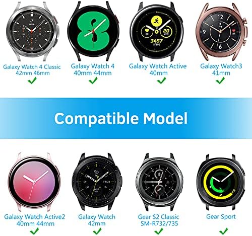 Fintie 20mm метал опсег компатибилен со Samsung Galaxy Watch 4 40mm / 44mm и класичен 42mm / 46mm / Galaxy Watch 3 41mm / Galaxy Watch