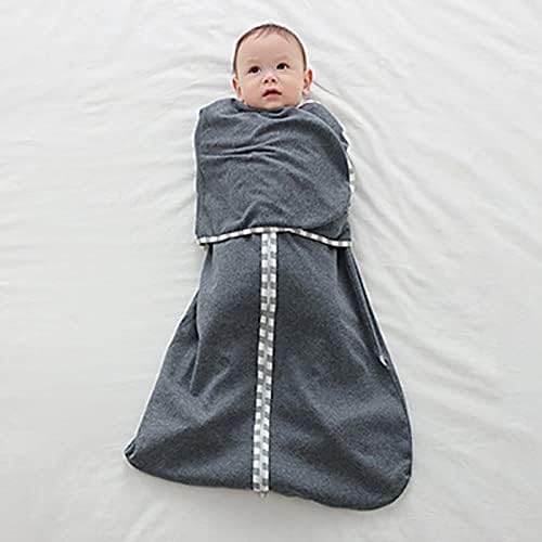 Zigjoy Swaddle носење ќебе со 3-насока прилагодлива торба за спиење, памук бебешки сончање на леб 8-12months