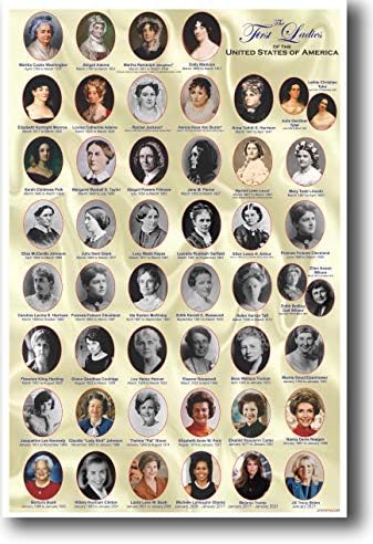 Американска историја: Првите дами на Соединетите држави - Постер за училница