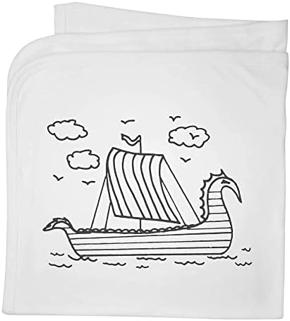 Памучен ќебе за бебиња „Викинг на море“