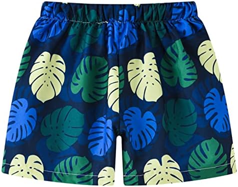 Алвиви бебешки дете момчиња пливаат стебла на хавајски плажа цртани филмови цветни печати кратки панталони за пливање