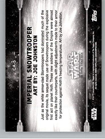 2019 Топс Војна На Ѕвездите Империја Го Возвраќа Црно Белиот Концепт уметност ЦА-5 Царски Сноутропер Тргување Картичка