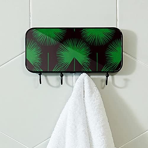 Држач за пешкир за лајт, монтиран за пешкир решетка за бања бања бањи бањарка облечена палто облека тропски летни растенија украс за бања