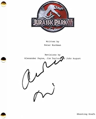 Алесандро Нивола потпиша автограм Јура Парк III целосен филмски скрипта - многу светци на Newуарк, јунибуг, непослушност, човекот