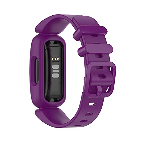 Eieuuk Watch Bands компатибилни со Fitbit Ace 3 Tracker за деца, меки силиконски рачни ленти за додатоци за замена за Fitbit Ace 3,