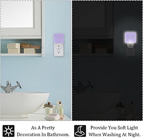 Јоргована карирана шема LED ноќна светлина, детски ноќни светла за приклучок за спална соба во wallидна ноќна ламба прилагодлива
