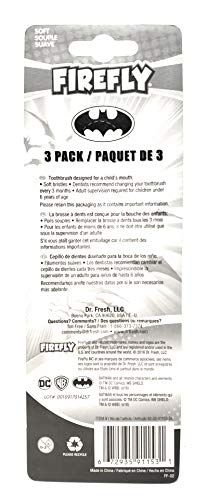 Тематски четки за заби на Firefly Batman, 3-пакувања, разнобојни