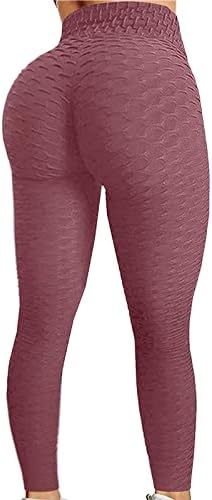 Илугу јога хеланки за жени меурчиња што трчаат половината со високи колкови за вежбање фитнес кревање јога панталони