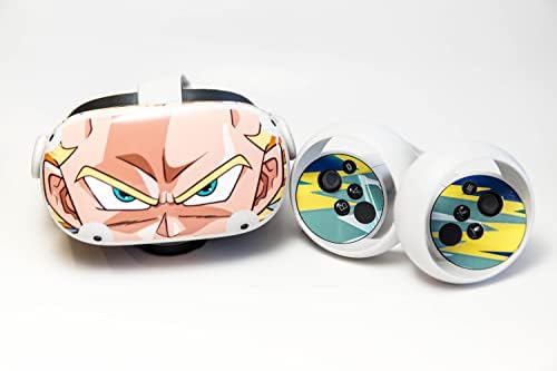 Змеј принц Аниме очи кожа за Окулус потрага 2 - слушалки за VR и 2 контролори | Заштитен, мазен, ламинат винил со силно лепило | Лесна