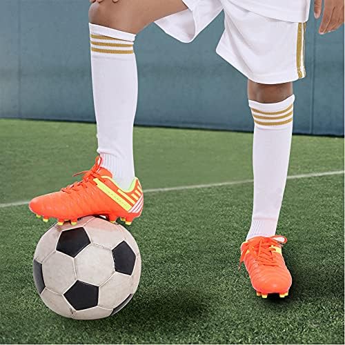 Детски деца Атлетски фудбалски фудбали ги спојуваат момчињата девојчиња на отворено фирма за фудбалски чевли