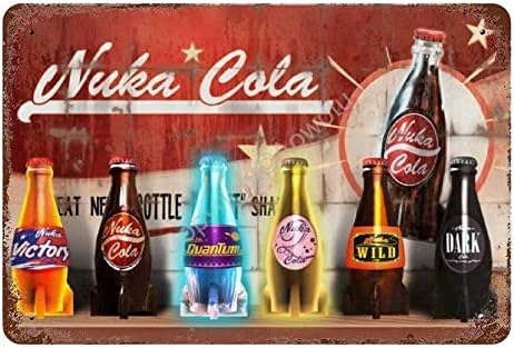 Fenarenes гроздобер знак за лимени - Nuka Cola - ретро метални плакети железо сликарство 'рѓосан wallиден постер за бар -кафе за домашни