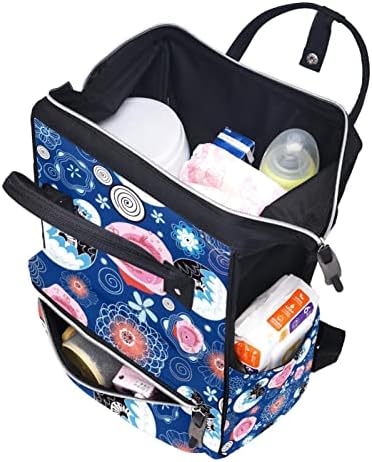 Апстрактна Уметничка Шема Торба За Пелени Ранец Торби За Менување Пелени За Бебиња Мултифункционална Торба За Патување Со Голем Капацитет
