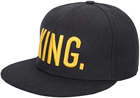 Вендиву хип-хоп капи Кинг и кралица 3Д извезени loversубовници парови на Snapback caps прилагодливи