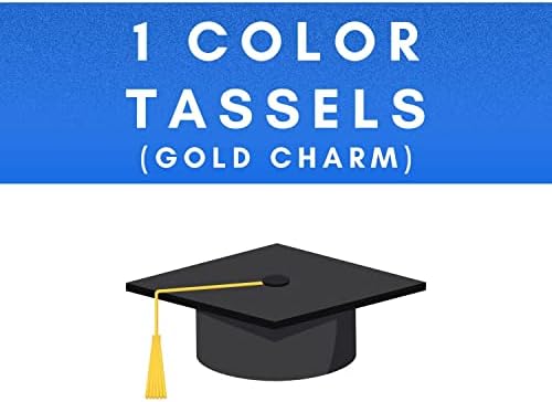 Дипломирање на табелации за дипломирање на час - златен шарм - 1 боја, 2023 година, бело