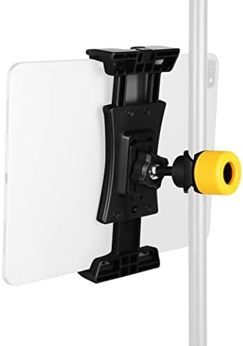 Mr.Power Tablet/Thone Mount Holder for Microphone Music Stand, одговара на уредите од големината на екранот 4,7 до 11 во, компатибилен