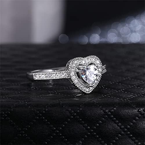 Ветувачки прстени за жени Елегантен кубен цирконија свадба бенд за жени едноставен стабилен ангажман прстен за накит подароци за редење прстени