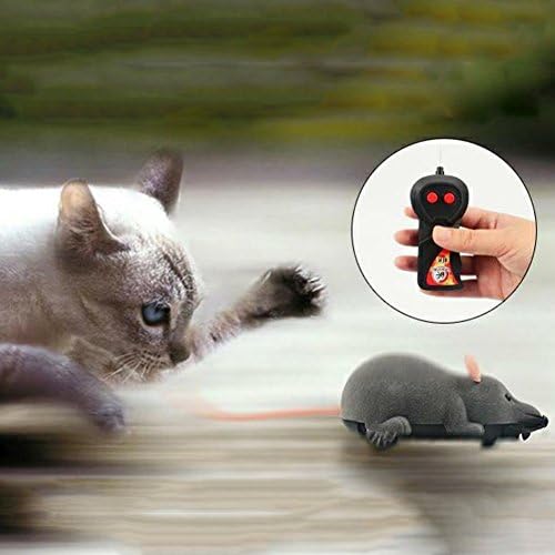 Смарол Интерактивни мачки играчки за далечински управувач со мачки во затворен простор RC Смешна мачка играчка што работи безжично бркање