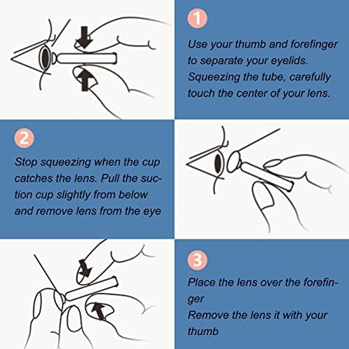 Aitime Тешки контактни леќи за отстранување на леќи, симпатична алатка за отстранување на контакт за RGP, склерални леќи и протетичко вметнување