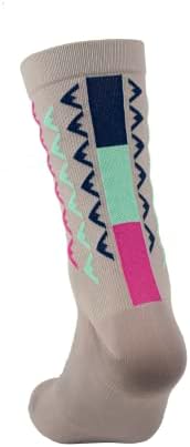 СИЛКА АЕРО Трки Велосипедизам чорапи | 4 големини Мали-Х-Големи | велосипедизам чорап 6 инчен манжетна | велосипедизам чорапи унисекс