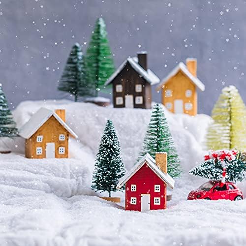 Божиќно Снежно Ќебе Ролна Бело Меко Вештачко Снежно Ќебе Меки Лажни Снежни Покривки Елка Здолниште Селски Дисплеи За Божиќен Празник Декор