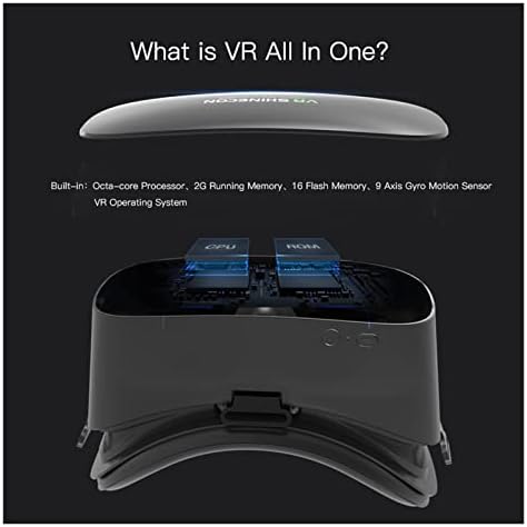 Ybos се-во-едно виртуелна реалност VR слушалки за слушалки 3D очила за виртуелни компјутерски слушалки сите во една VR за 360/еден