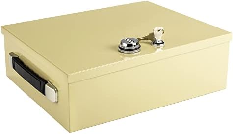 Силна кутија за ретардант на пожар, двојна комбинација и безбедносен градите за заклучување на клучот, кутија за заклучување
