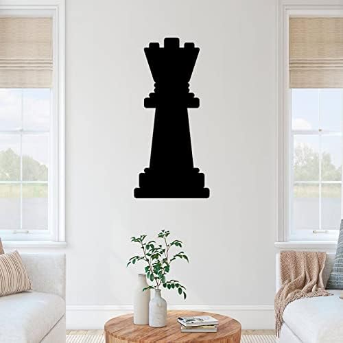 Метал знак ласерски знак за знак шаховска уметност wallидна скулптура виси куќа декоративна плакета дома украс за спална соба игротека фарма куќа
