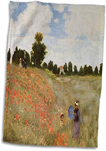 3drose Флорен Импресионизам уметност - Сликарство на афионски полиња од Моне - крпи