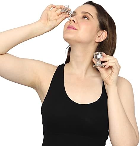 Комплет Чаши за миење очи од 2, Изработени од Стакло За Одржување На Вашите Очи Чисти И Здрави со Контејнер За Складирање