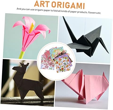 Operitacx 120 листови Оригами кран Детска занаетчиска хартија двострана оригами хартија Декоративна занаетчиска хартија подарок за завиткување
