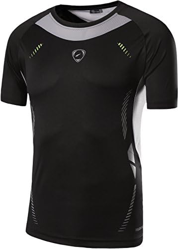Jeansansian Sport Sport Брзо суво вклопни кратки ракави мажи маички маички маички маички врвови за голф тенис трчање LSL111