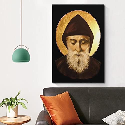 Свети Шарбел, Свети Чарбел од Либан, Мар Чарбел Махлуф, либански светци, либанска уметност, римски постер за естетски постери и