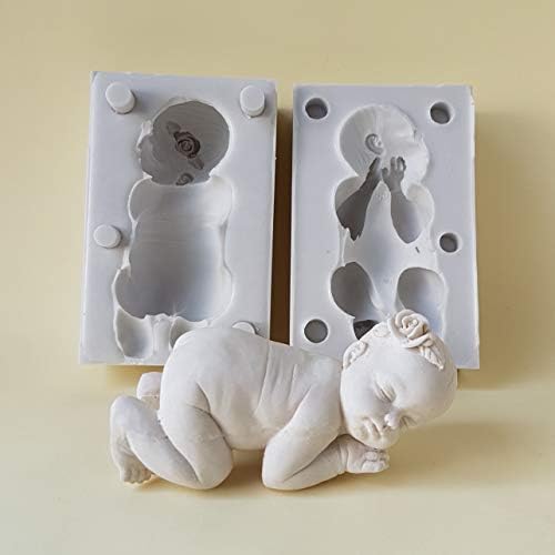 EGBHouse Lifelike Baby Charlotte - 3D сапун/свеќа/полимер/глина/ладен порцелан силиконски мувла