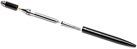 Пријателско капацитивно на шведска 4-во-1 стилус пенкало со заменлива четка, врв на влакна, прецизен диск + пенкало за топка