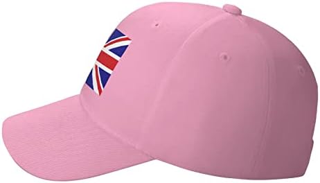 Гроздобер бејзбол капа за мажи, жени унија, Jackек Обединетото Кралство, тато капа, прилагодлива спортска капа, црна боја