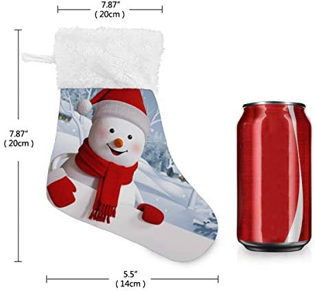 Алаза Божиќни чорапи Божиќни снежни производи Класик Персонализирани мали декорации за порибување за семејни сезонски празници за забави