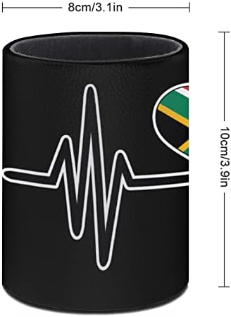 Јужна Африка срцето чука Пу кожни моливи за моливче за тркалезно сад за садови за контејнери за канцеларија за канцелариски дом за канцеларија