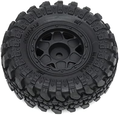 Hobbysoul 1.0 гуми и бандажи на тркалото на Beadlock поставени претходно монтирани за 1/24 RC Crawler Car Axial SCX24 Axi90081 Axi00001 Делови