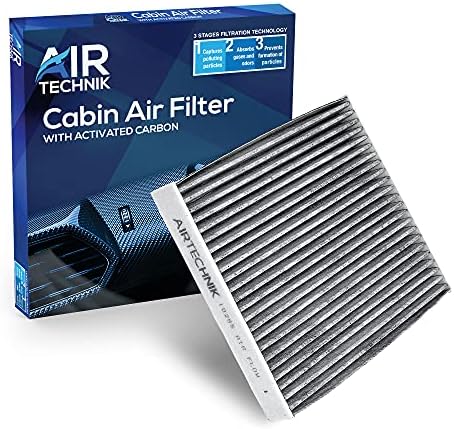 AirTechnik CF10285 Кабински филтер за воздух w/активиран јаглерод | Fits Select Jaguar, Land Rover, Pontiac, Scion, Subaru, Lexus и Toyota