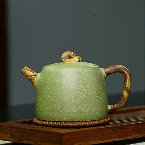 Kutdyk рачно изработен пурпурен песок тенџере чајник од грав зелен песок рачно изработен чај од чај со еден сад