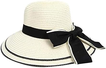 Bigените со големо сонце, женски плажа капи, слама капа, флопи лето преклопување капа широко бејзбол капачиња на отворено