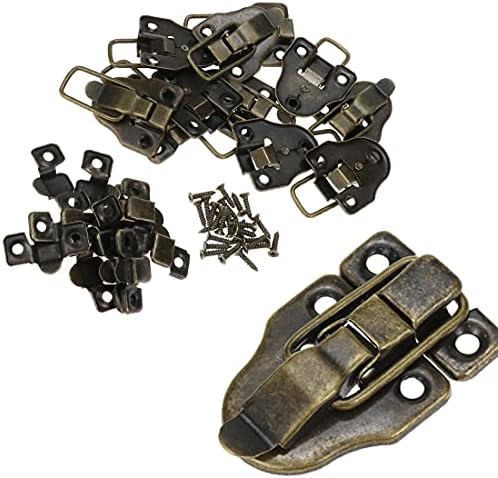 Битрај 12 парчиња антички метални брави има декоративни бронзени гроздобер брави за мета