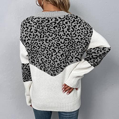 Nokmopo женски преголеми џемпери есенски копче цврста боја со долг ракав кардиган плетен џемпер графички џемпер