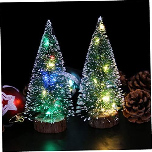 Божиќно Мини Дрво Минијатурно Дрво Со Светло Божиќно Вештачко Трпезно дрво 15 см Божиќно Мини Дрво, Божиќно Минијатурно Дрво, Новогодишна Маса,