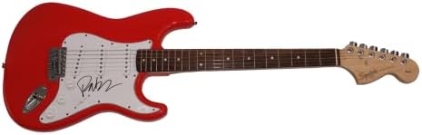 Пат Монахан потпиша автограм со целосна големина Црвена фендер Стратокастер Електрична гитара w/ Jamesејмс Спенс ЈСА автентикација - Фронтмен